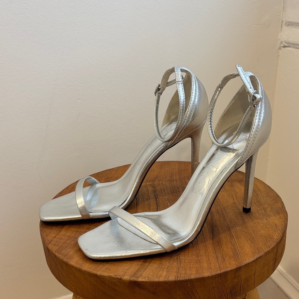 Mango Silver Heels